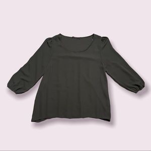 Black Shirt/Blouse Long Sleeve